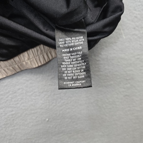 Footjoy Dryjoys Men's Golf Jacket Large 1/2  Zip Waterproof  Short Sleeve Tan - Picture 6 of 10